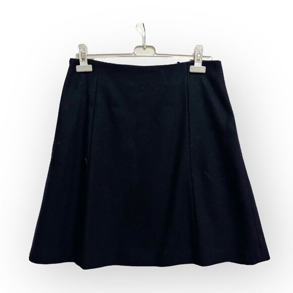 Jil Sander Navy Blue Wool Skirt, Size 40EU - Picture 2 of 8